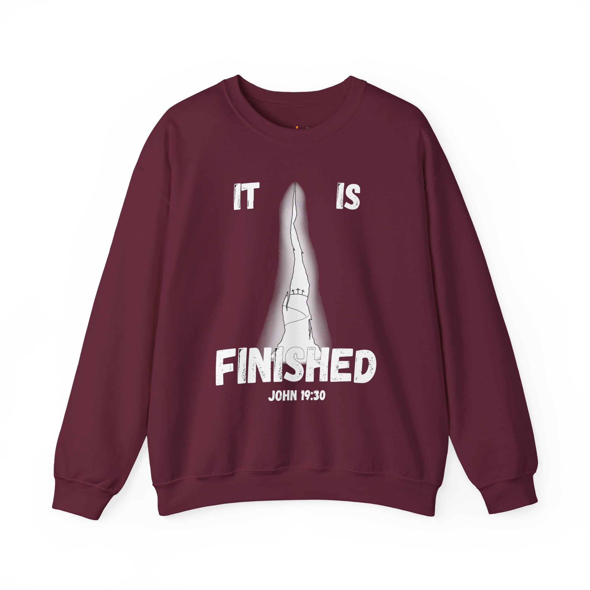 "It Is Finished" Unisex Heavy Blend™ Crewneck Sweatshirt