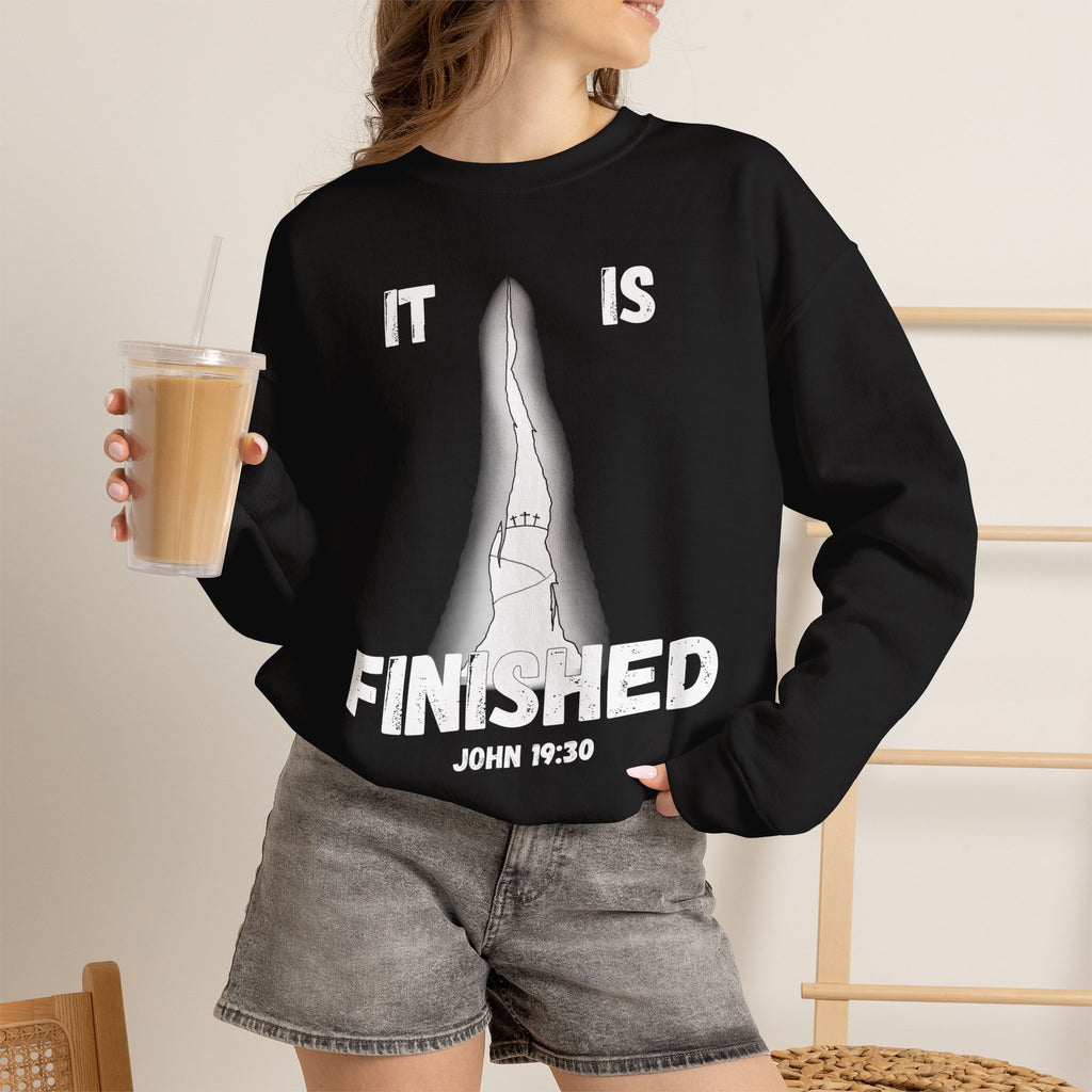 "It Is Finished" Unisex Heavy Blend™ Crewneck Sweatshirt