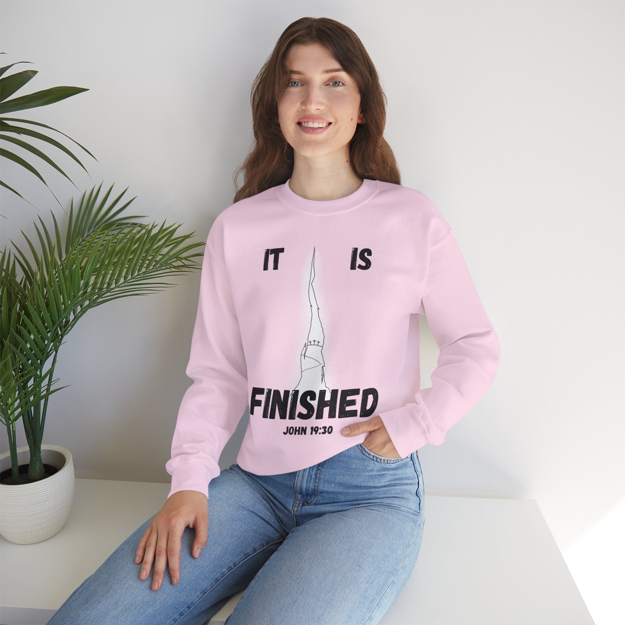 "It Is Finished" Unisex Heavy Blend™ Crewneck Sweatshirt