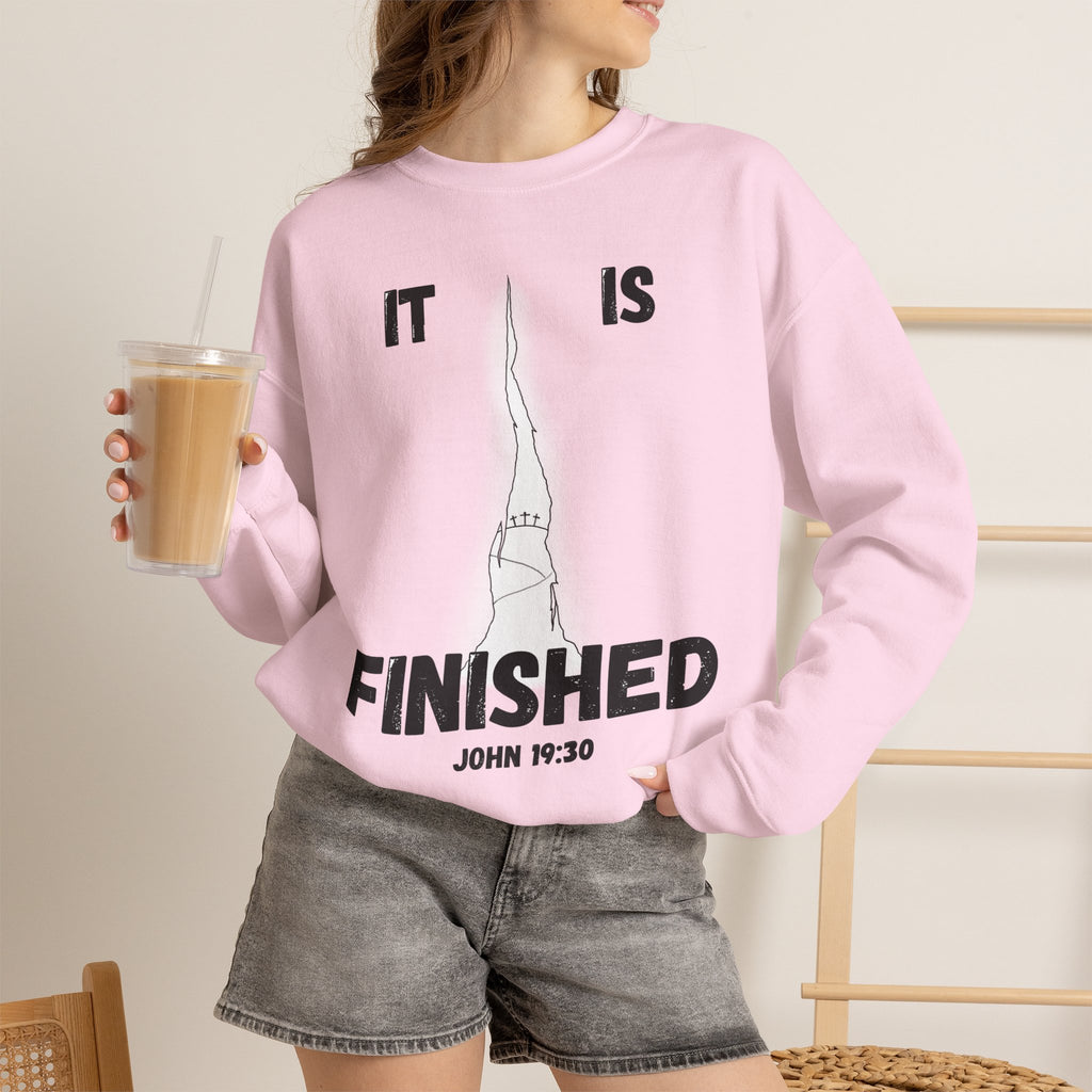 "It Is Finished" Unisex Heavy Blend™ Crewneck Sweatshirt