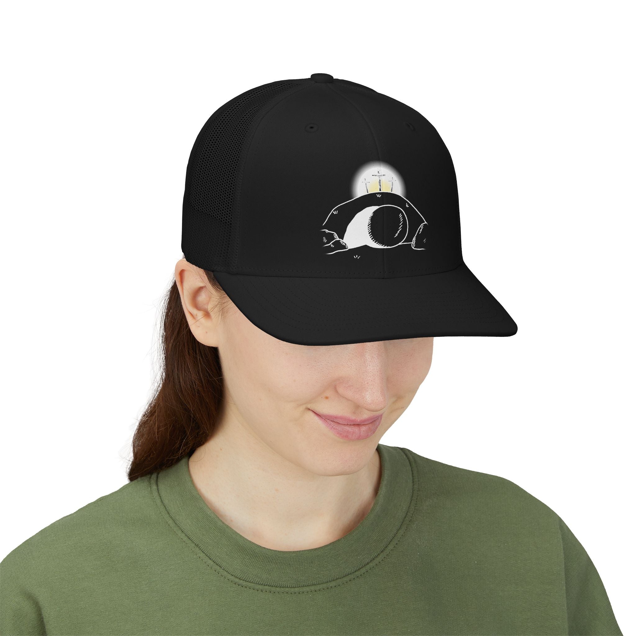 "He Is Not Here" Snapback Trucker Cap