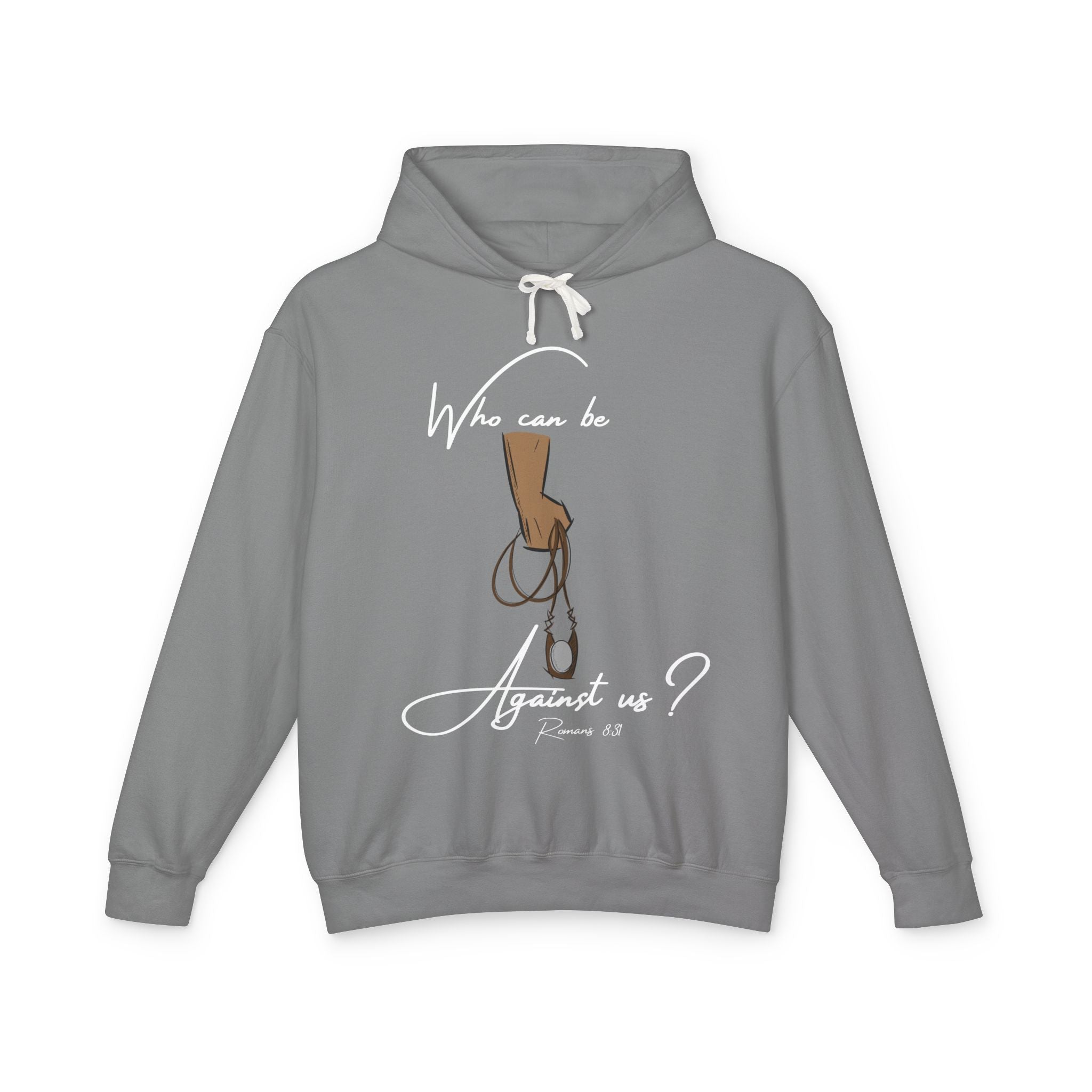 "Against Us" Unisex Lightweight Hooded Sweatshirt
