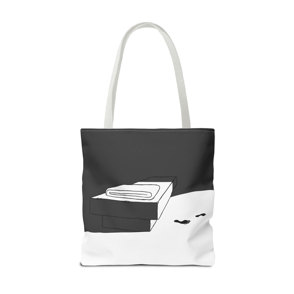 "He Is Not Here" Tote Bag (AOP)