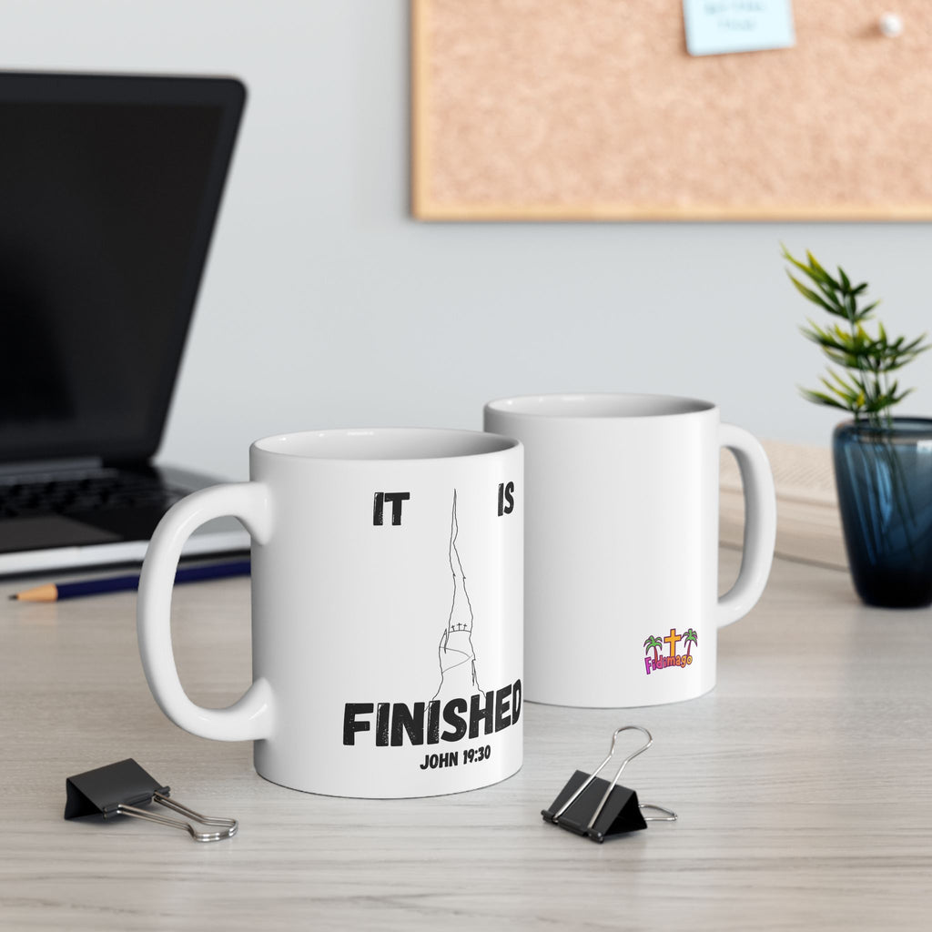 "It Is Finished" Ceramic Mug, (11oz, 15oz)
