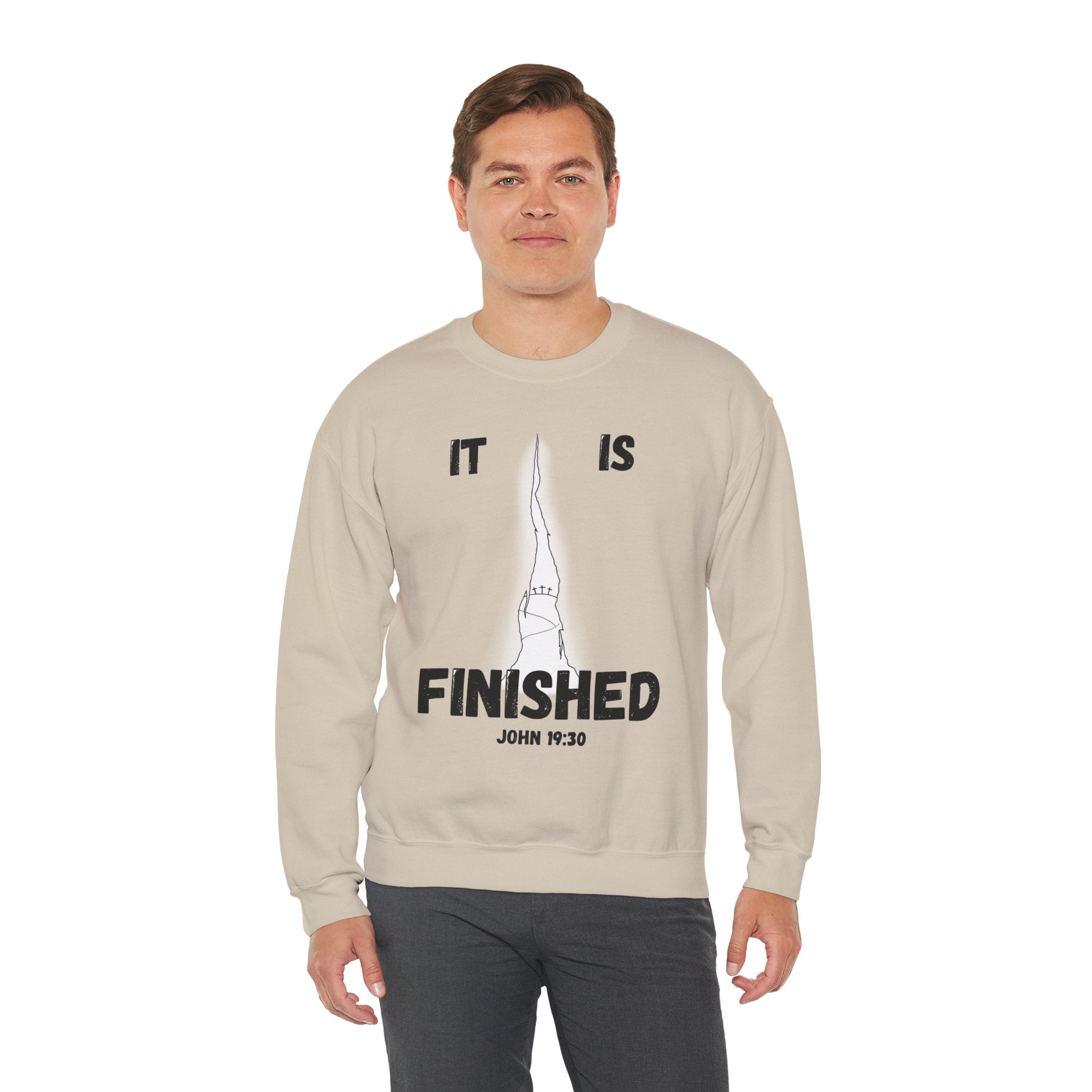 "It Is Finished" Unisex Heavy Blend™ Crewneck Sweatshirt