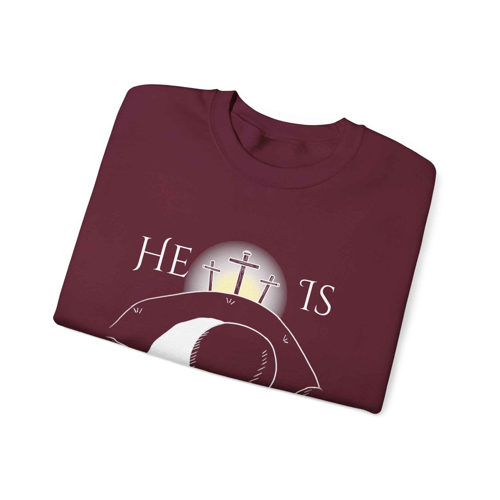 "He Is Not Here" Unisex Heavy Blend™ Crewneck Sweatshirt