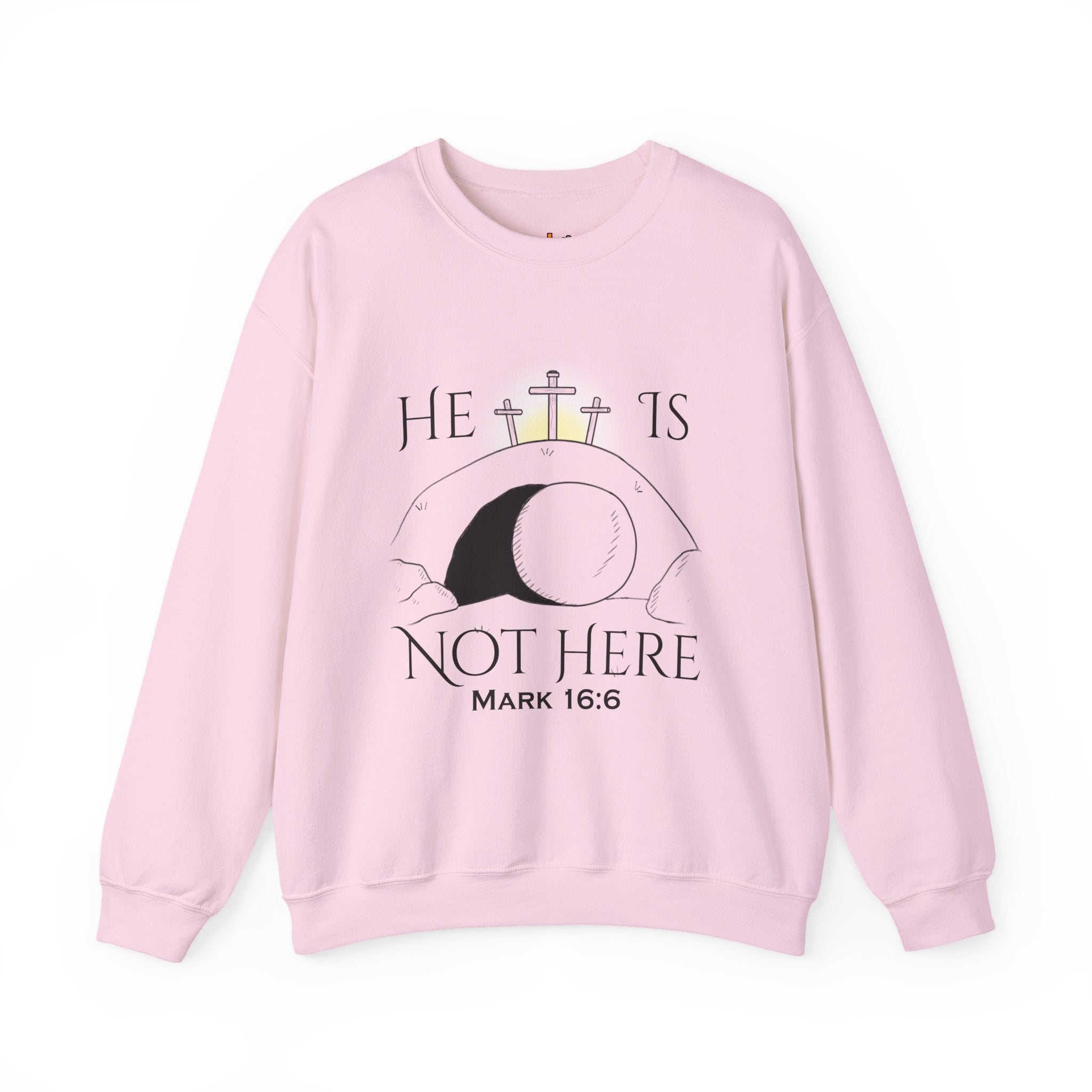 "He Is Not Here" Unisex Heavy Blend™ Crewneck Sweatshirt