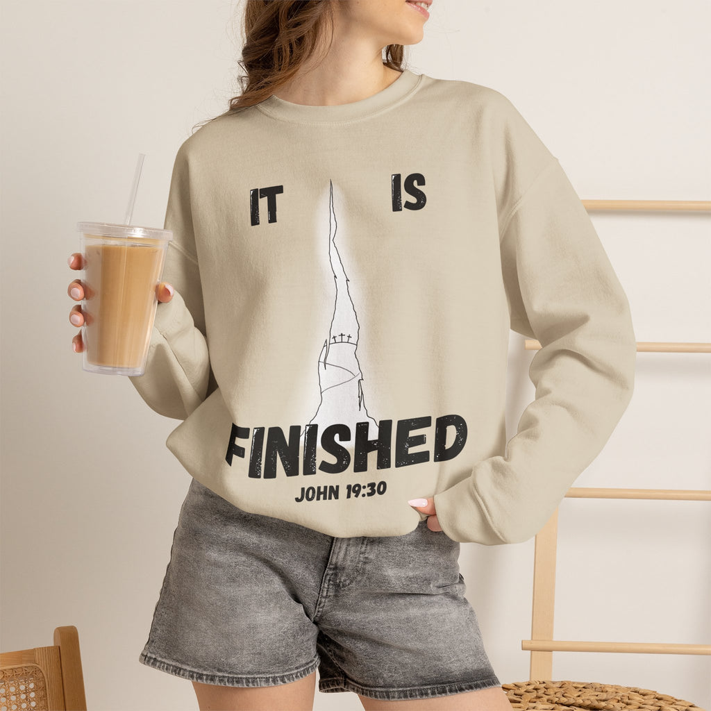 "It Is Finished" Unisex Heavy Blend™ Crewneck Sweatshirt