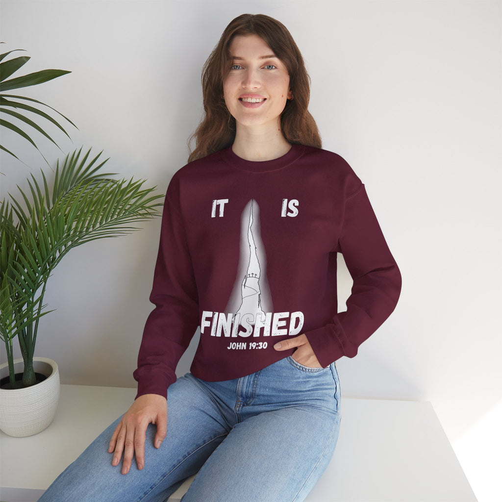 "It Is Finished" Unisex Heavy Blend™ Crewneck Sweatshirt
