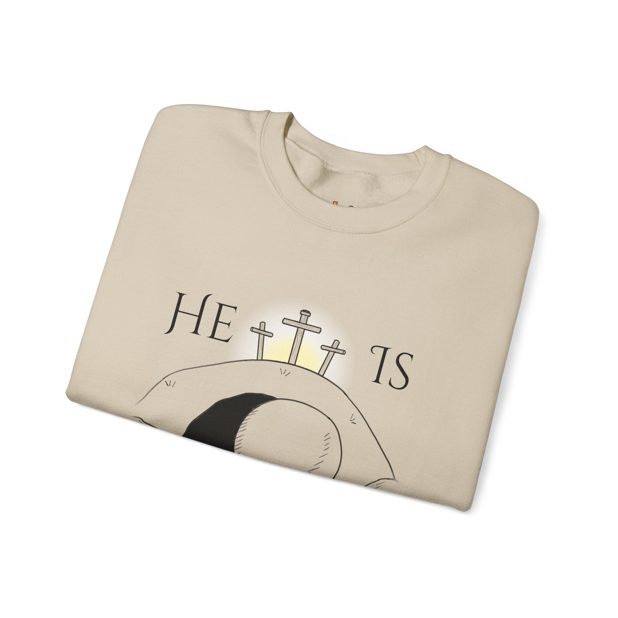 "He Is Not Here" Unisex Heavy Blend™ Crewneck Sweatshirt
