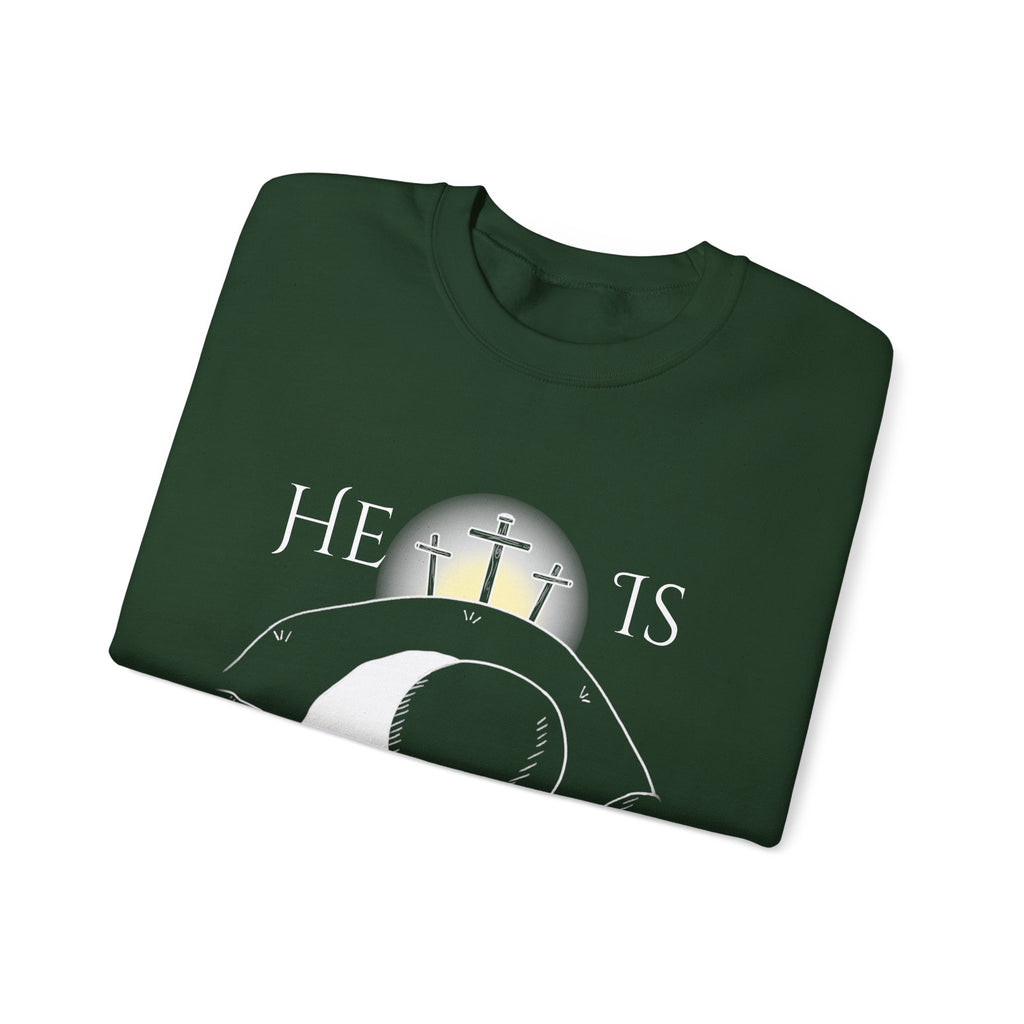 "He Is Not Here" Unisex Heavy Blend™ Crewneck Sweatshirt