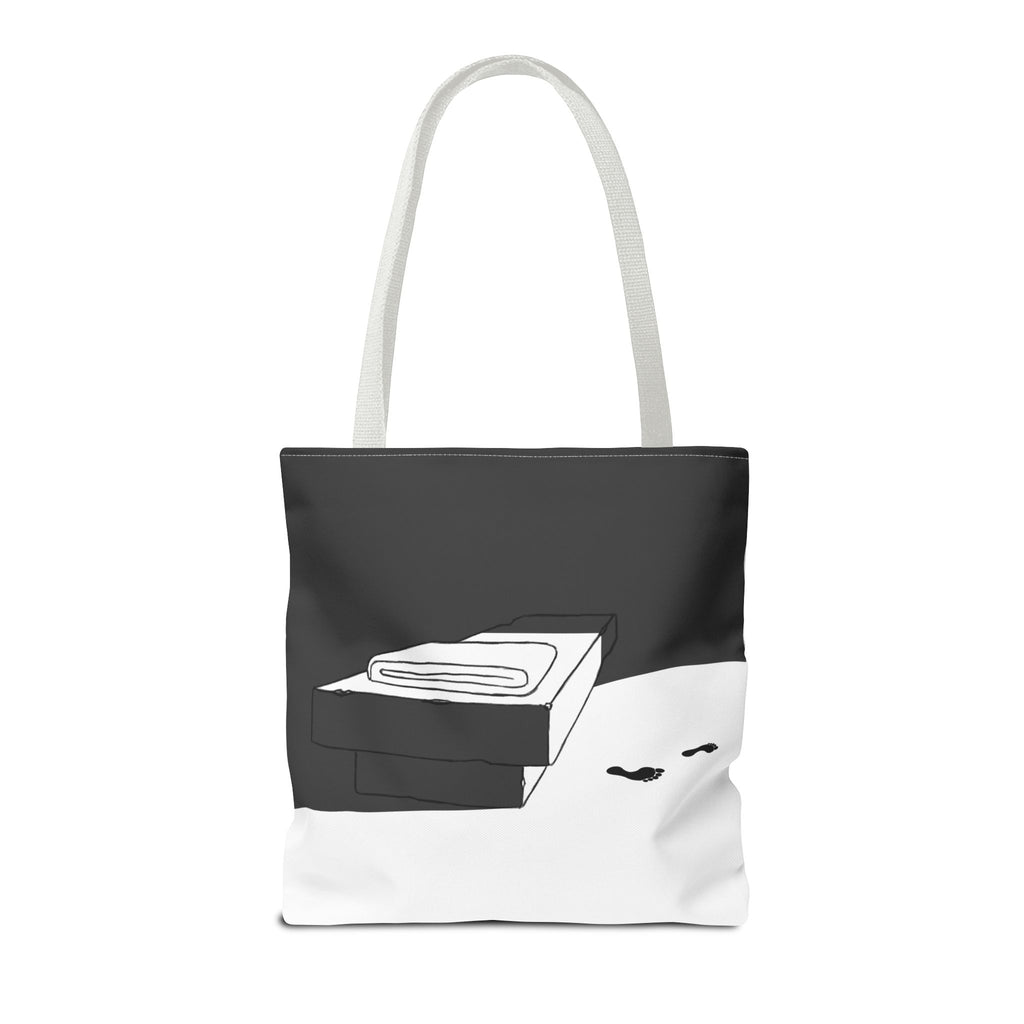 "He Is Not Here" Tote Bag (AOP)