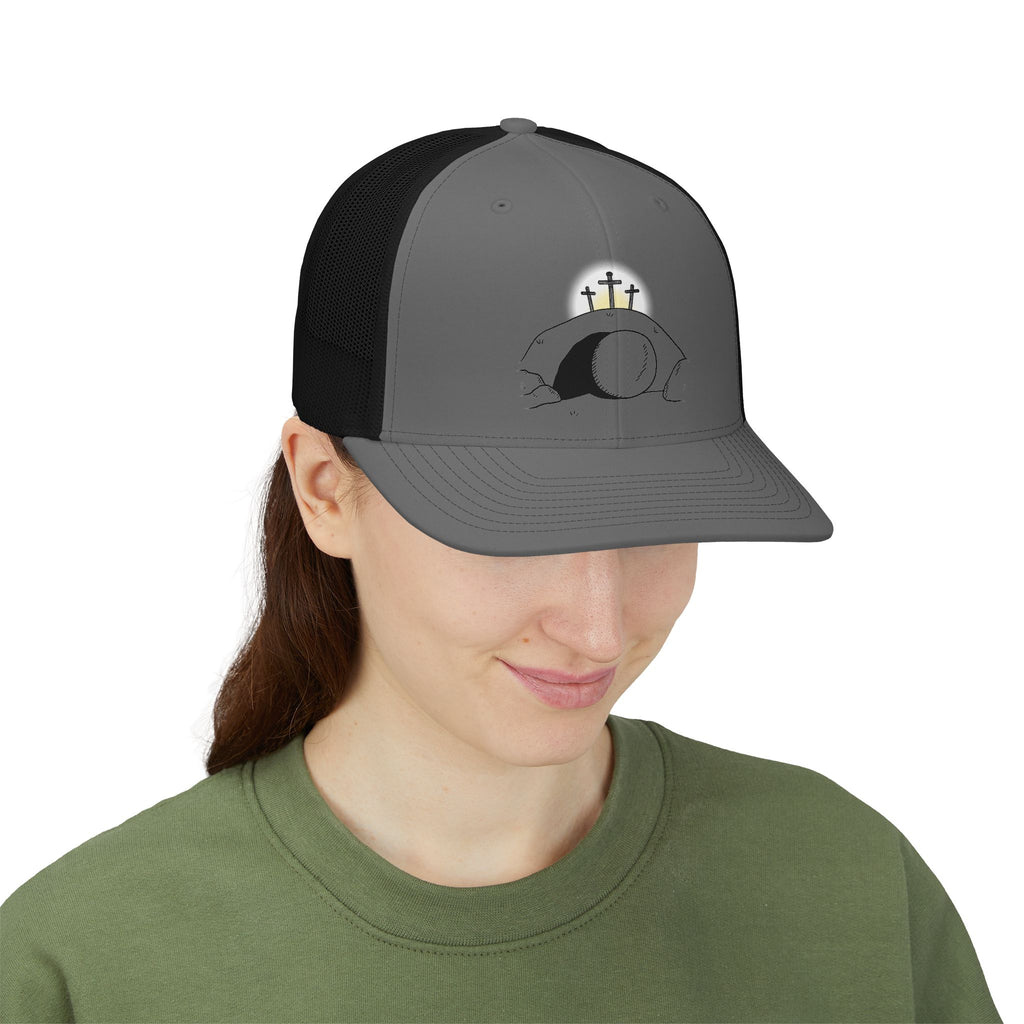 "He Is Not Here" Snapback Trucker Cap