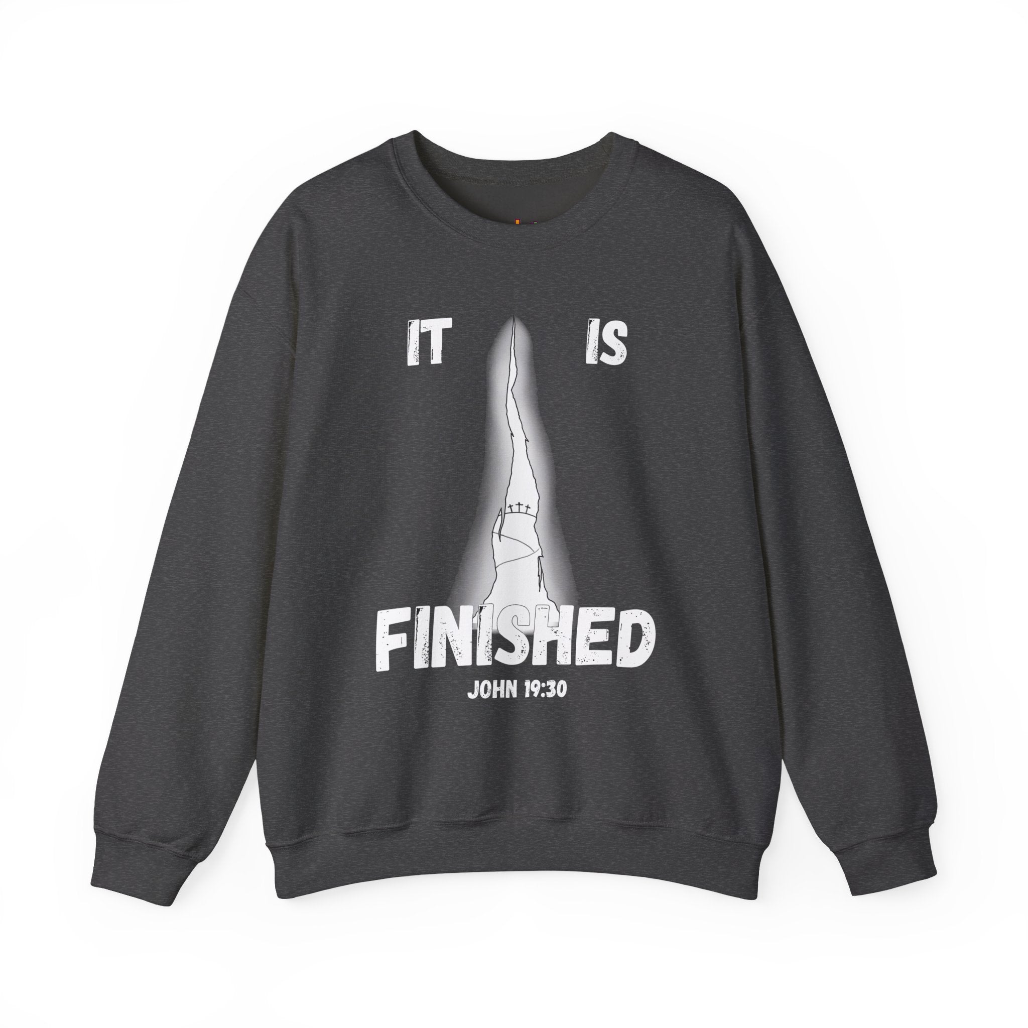 "It Is Finished" Unisex Heavy Blend™ Crewneck Sweatshirt