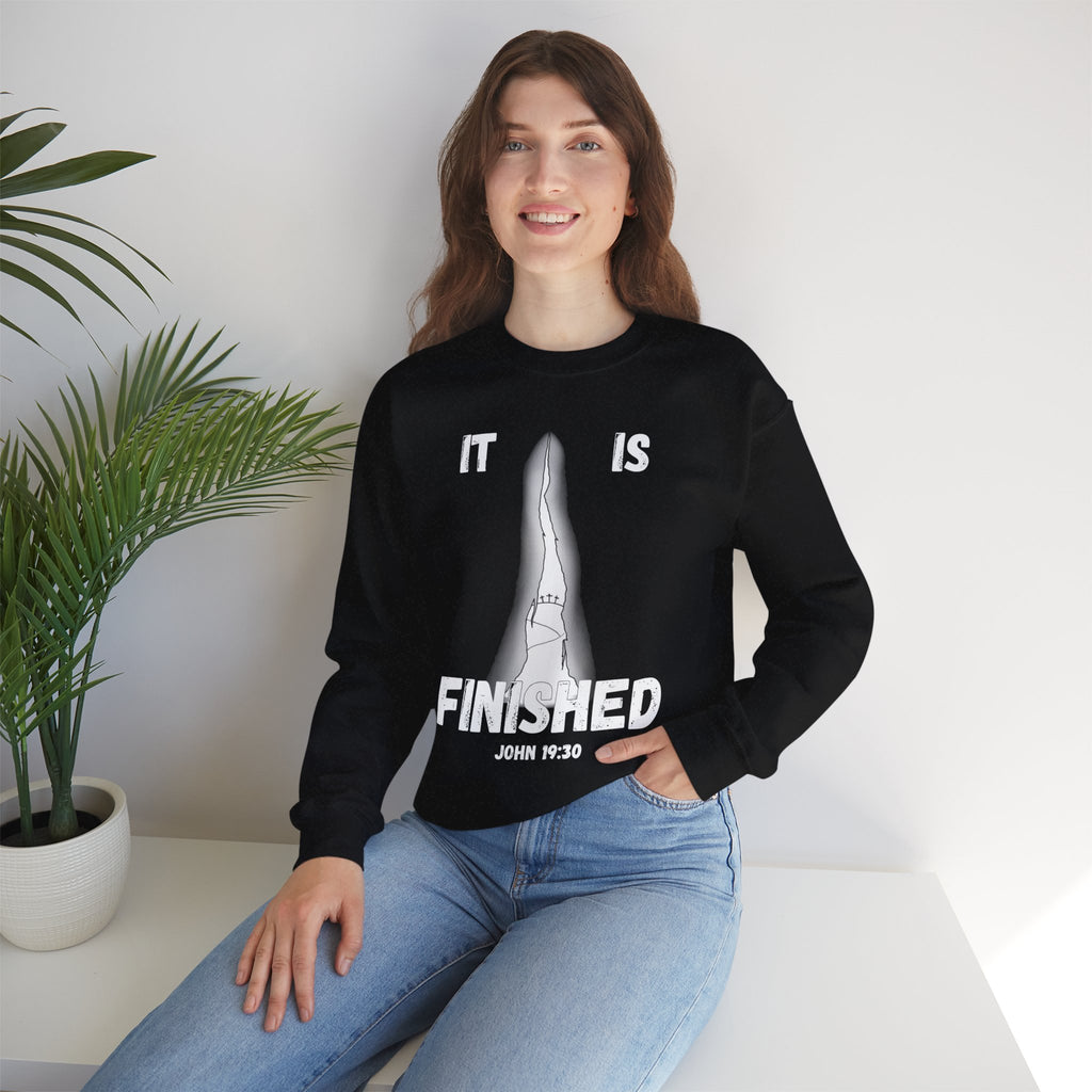 "It Is Finished" Unisex Heavy Blend™ Crewneck Sweatshirt