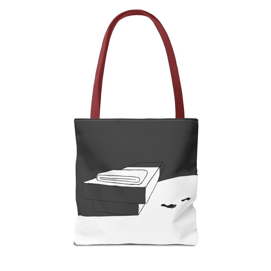"He Is Not Here" Tote Bag (AOP)