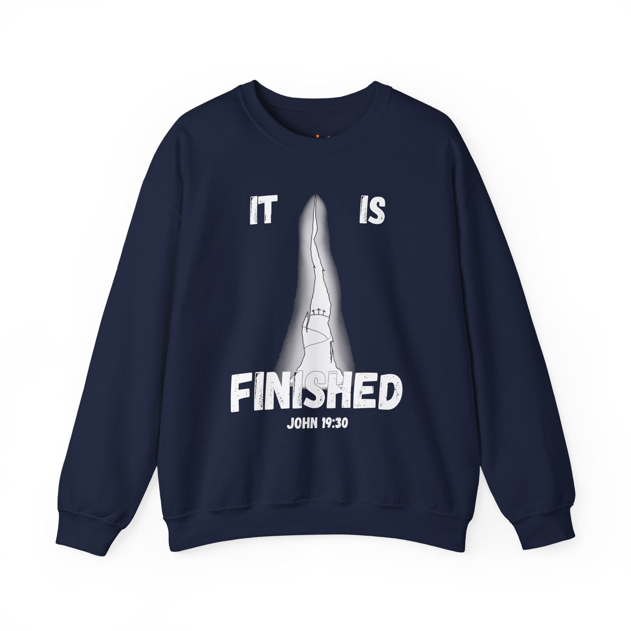 "It Is Finished" Unisex Heavy Blend™ Crewneck Sweatshirt