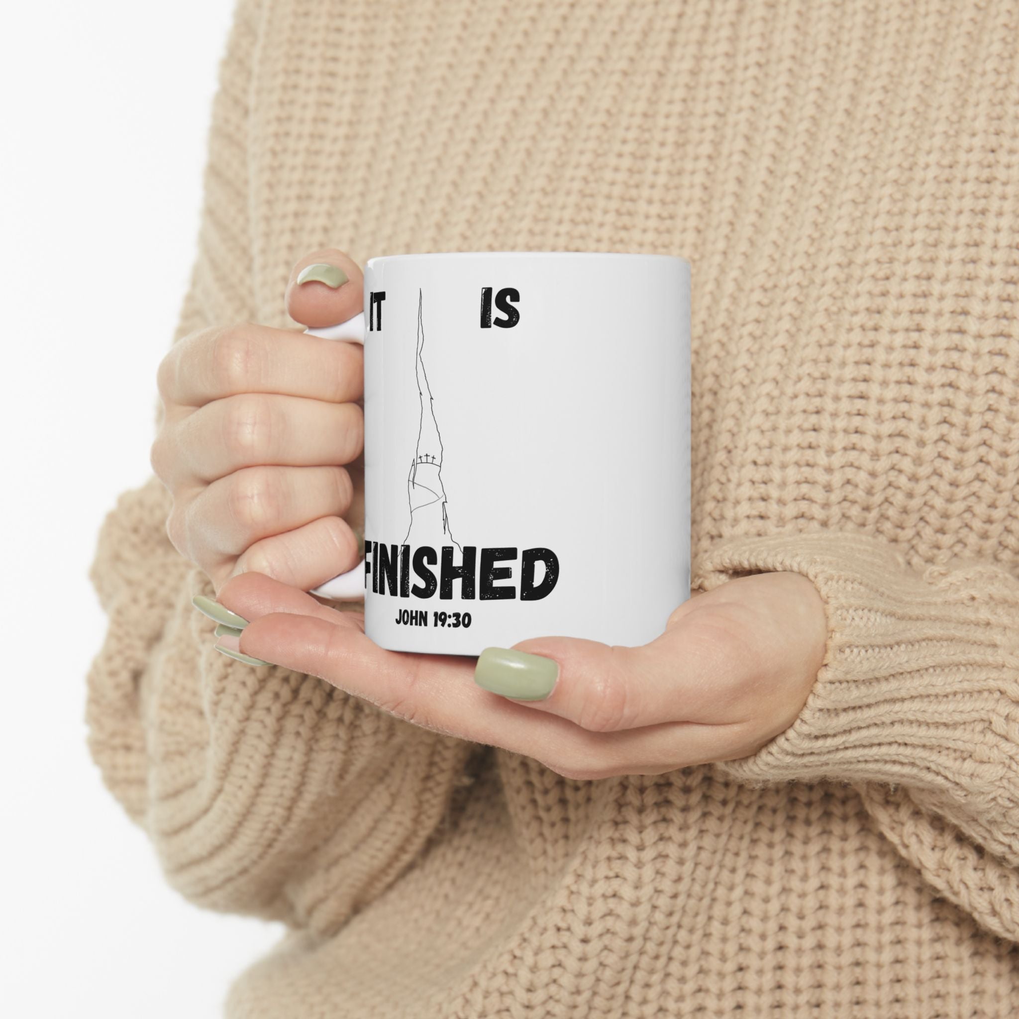 "It Is Finished" Ceramic Mug, (11oz, 15oz)