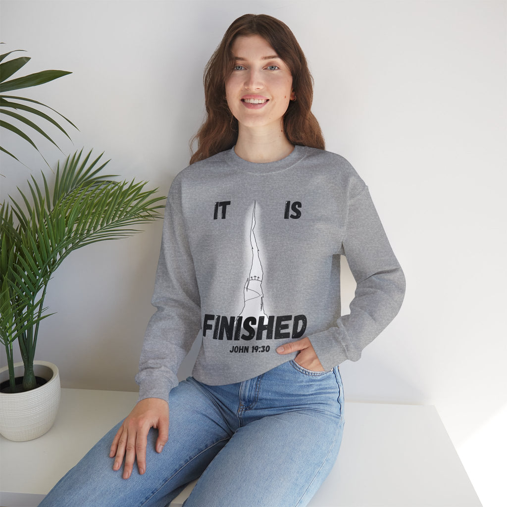 "It Is Finished" Unisex Heavy Blend™ Crewneck Sweatshirt