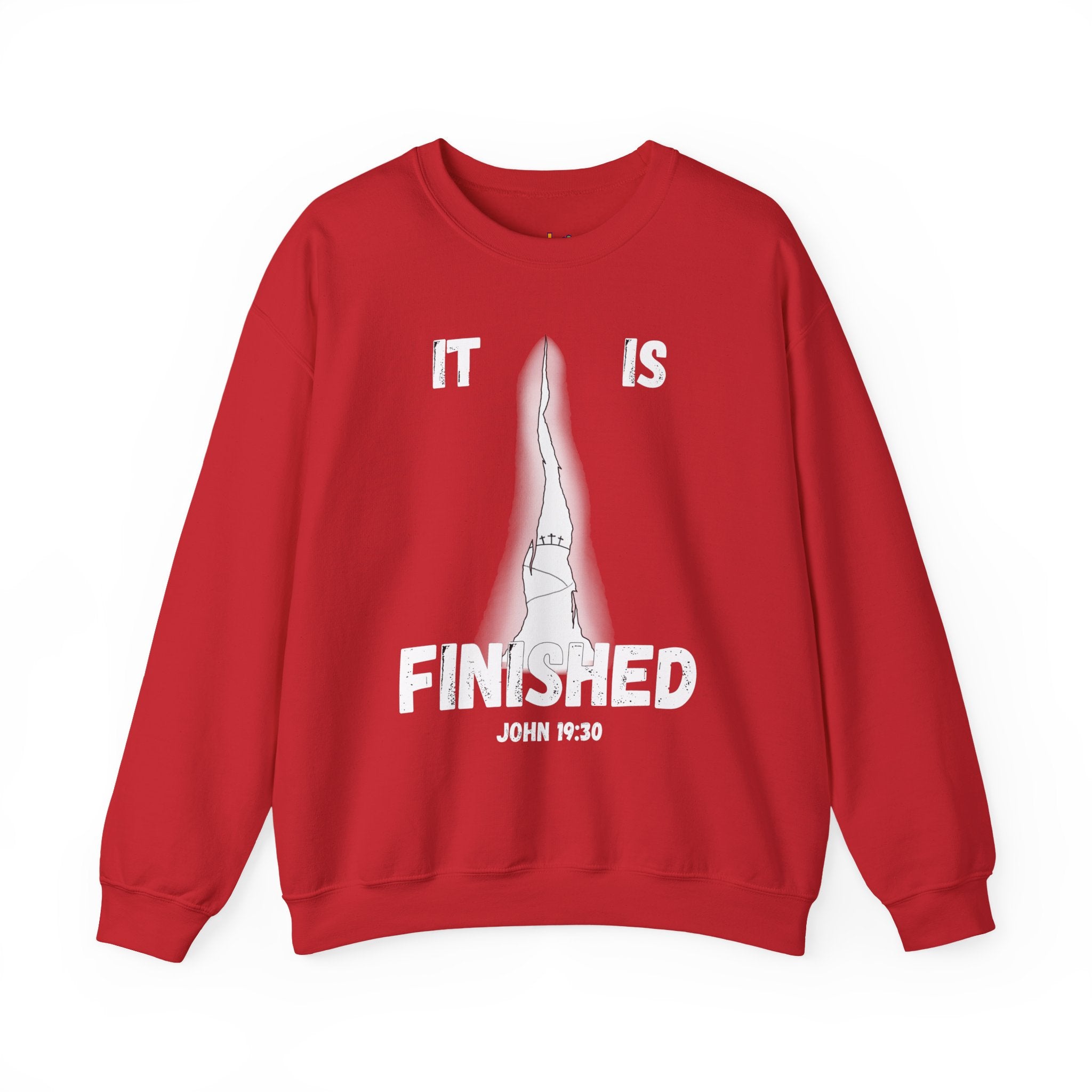 "It Is Finished" Unisex Heavy Blend™ Crewneck Sweatshirt