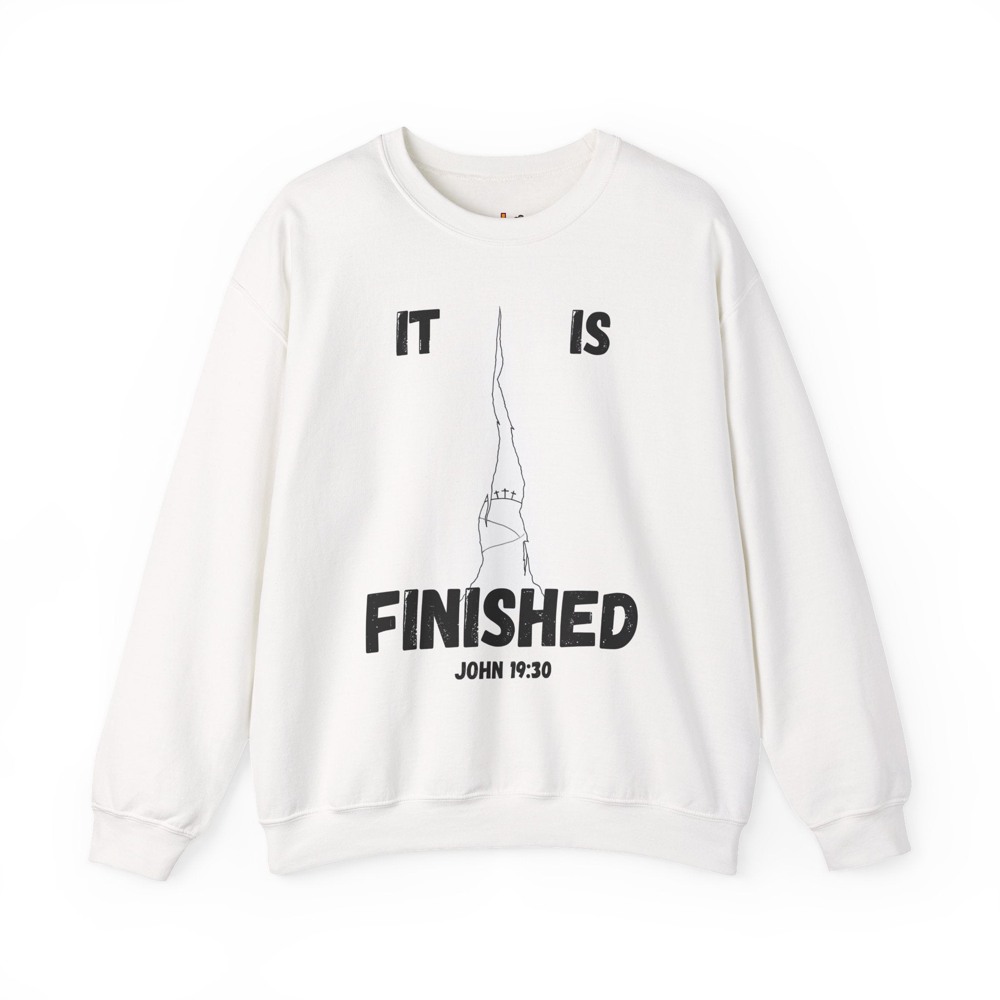 "It Is Finished" Unisex Heavy Blend™ Crewneck Sweatshirt