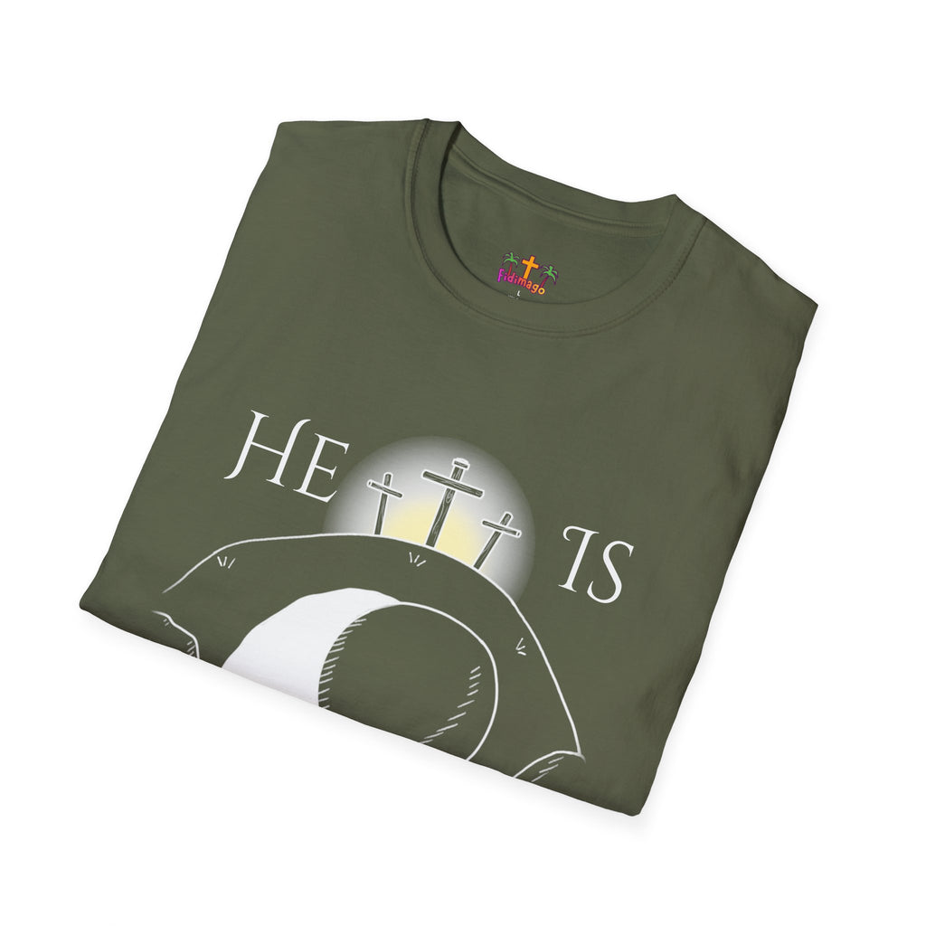"He Is Not Here" Unisex Softstyle T-Shirt