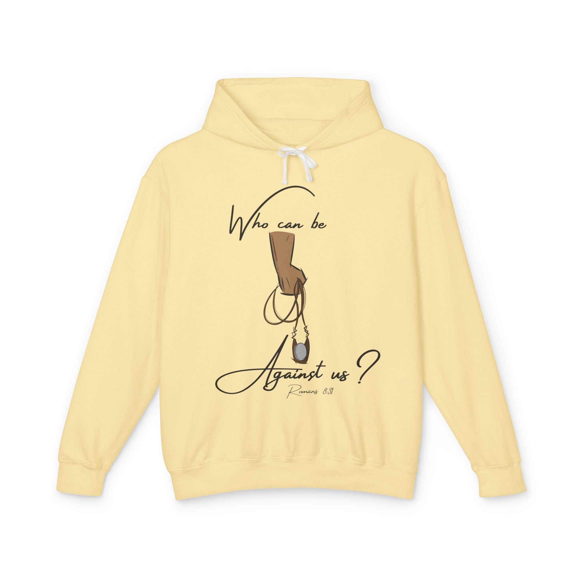 "Against Us" Unisex Lightweight Hooded Sweatshirt