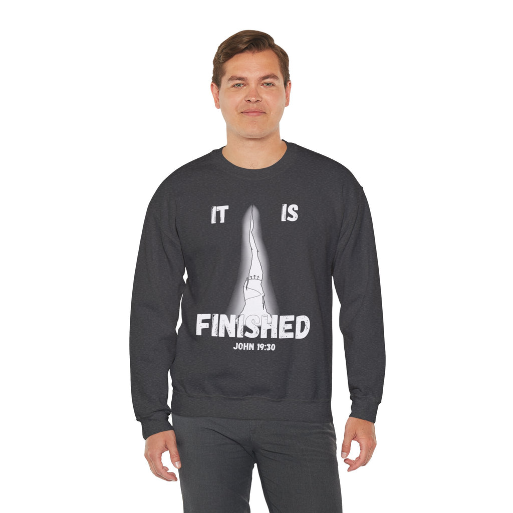"It Is Finished" Unisex Heavy Blend™ Crewneck Sweatshirt