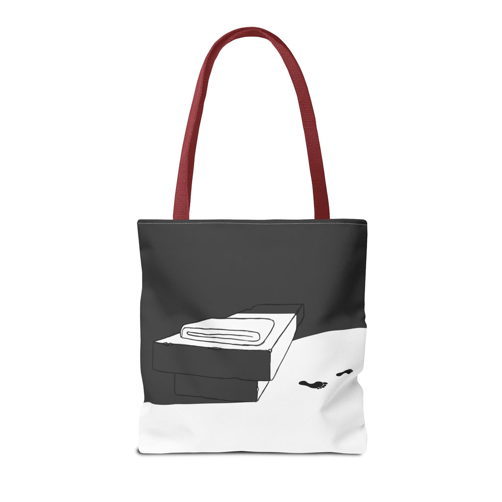 "He Is Not Here" Tote Bag (AOP)