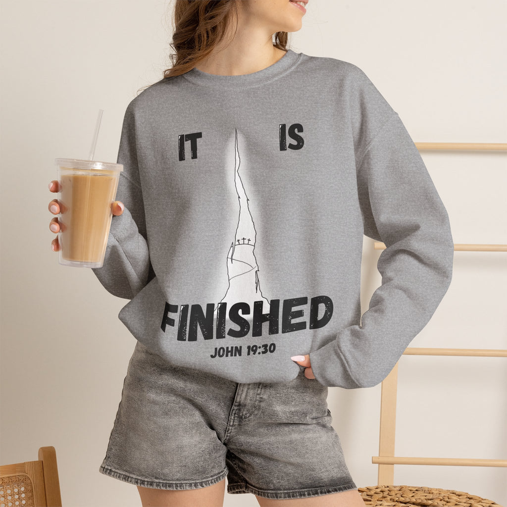 "It Is Finished" Unisex Heavy Blend™ Crewneck Sweatshirt