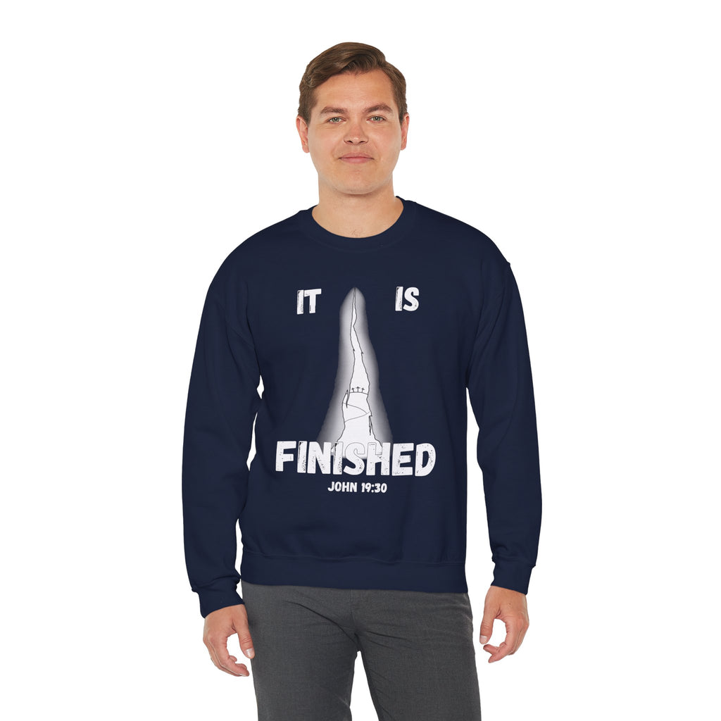 "It Is Finished" Unisex Heavy Blend™ Crewneck Sweatshirt