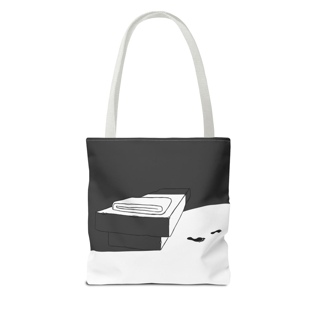 "He Is Not Here" Tote Bag (AOP)