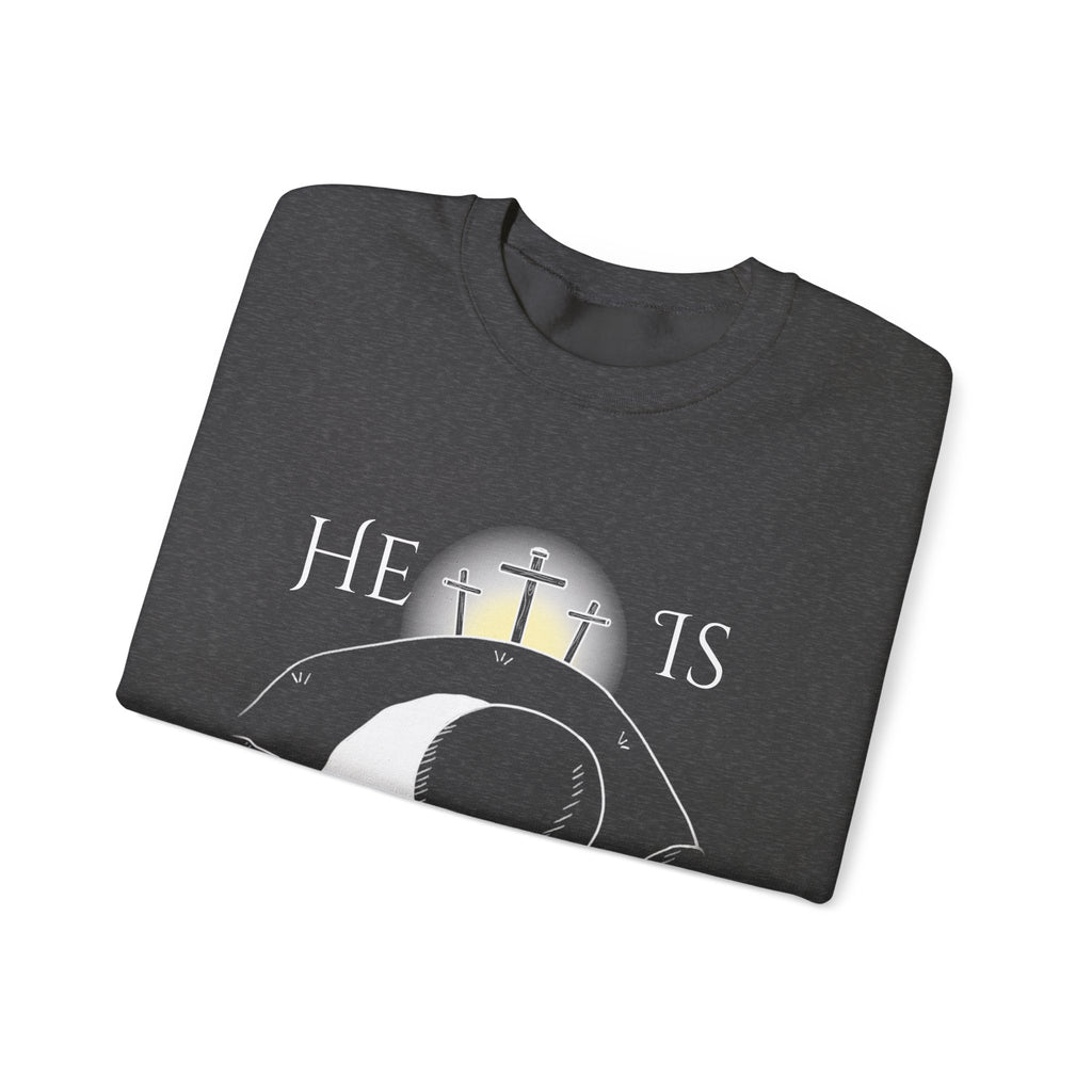 "He Is Not Here" Unisex Heavy Blend™ Crewneck Sweatshirt