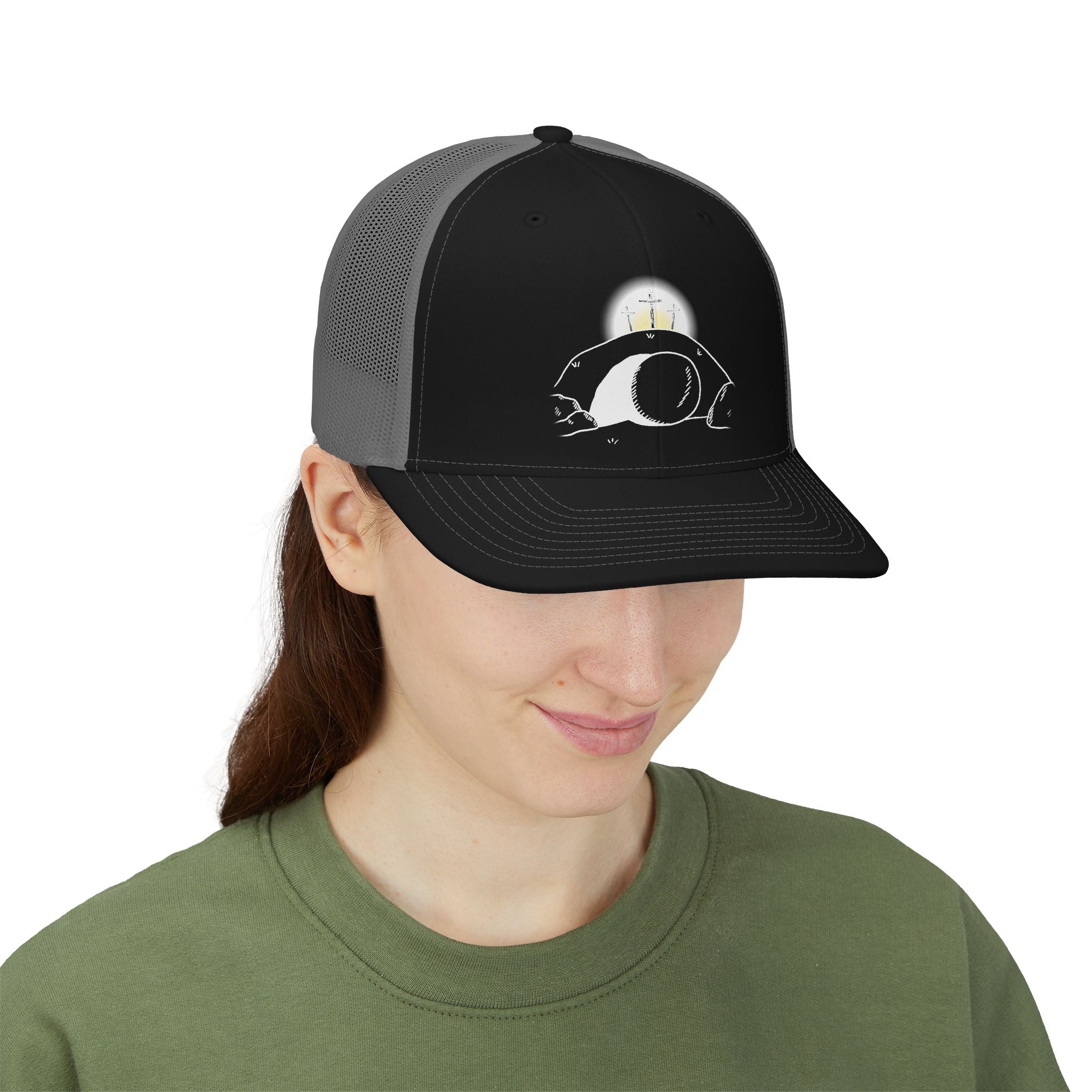 "He Is Not Here" Snapback Trucker Cap