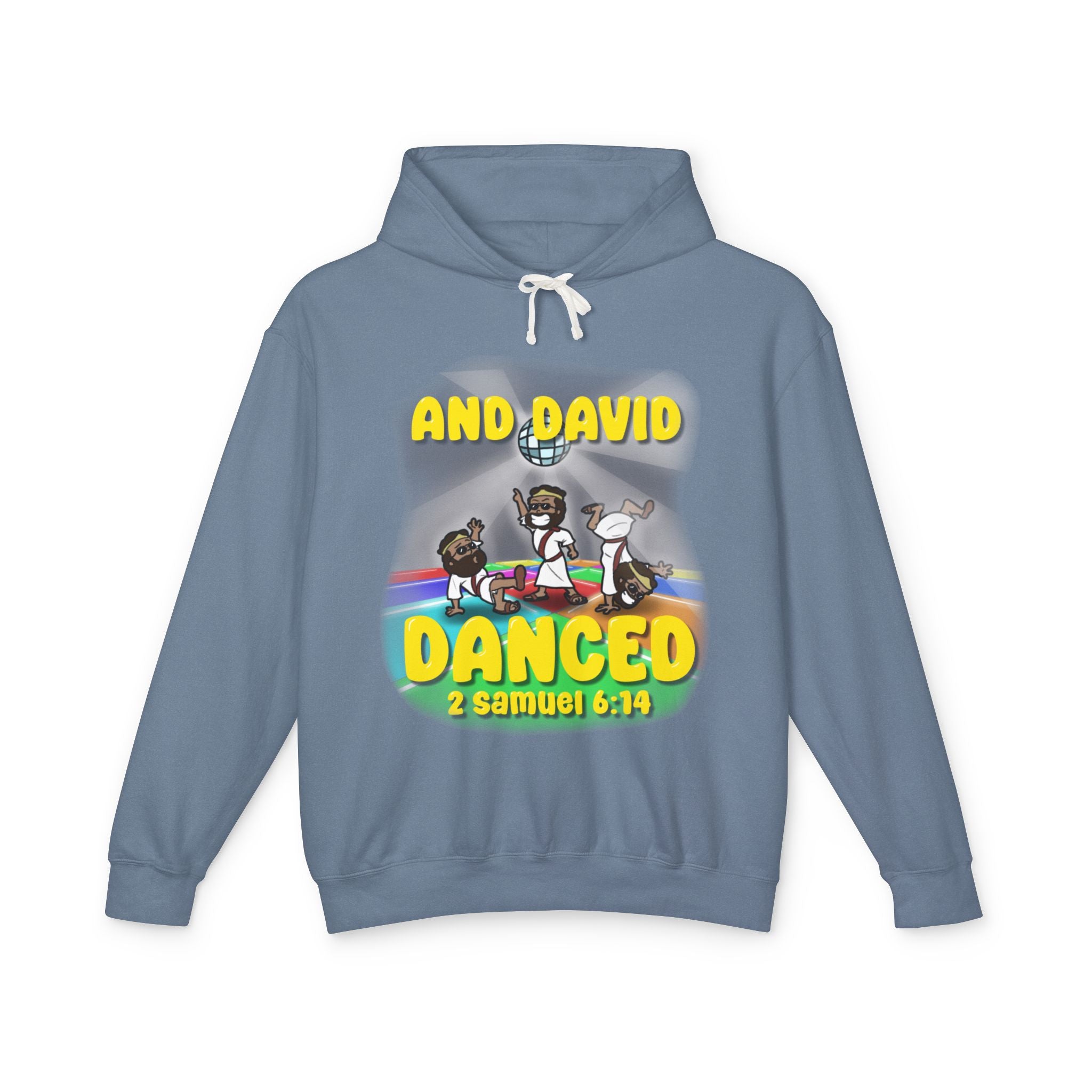 "David Danced" Unisex Lightweight Hooded Sweatshirt