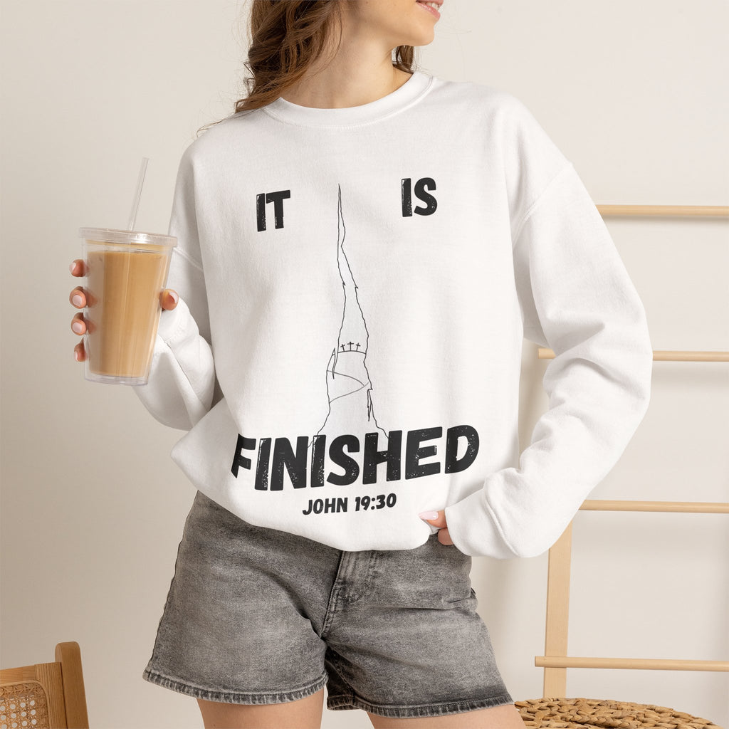 "It Is Finished" Unisex Heavy Blend™ Crewneck Sweatshirt
