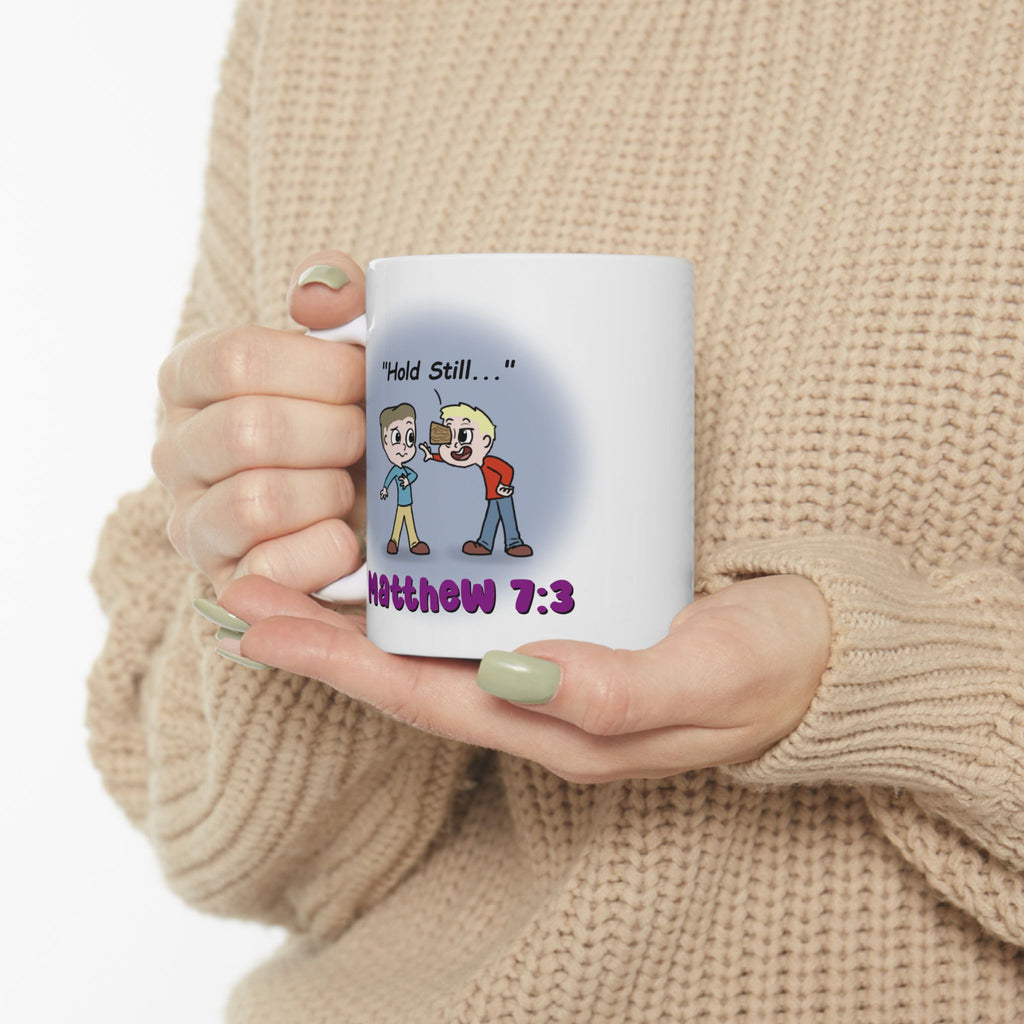 "Remove The Plank" Ceramic Mug, (11oz, 15oz)