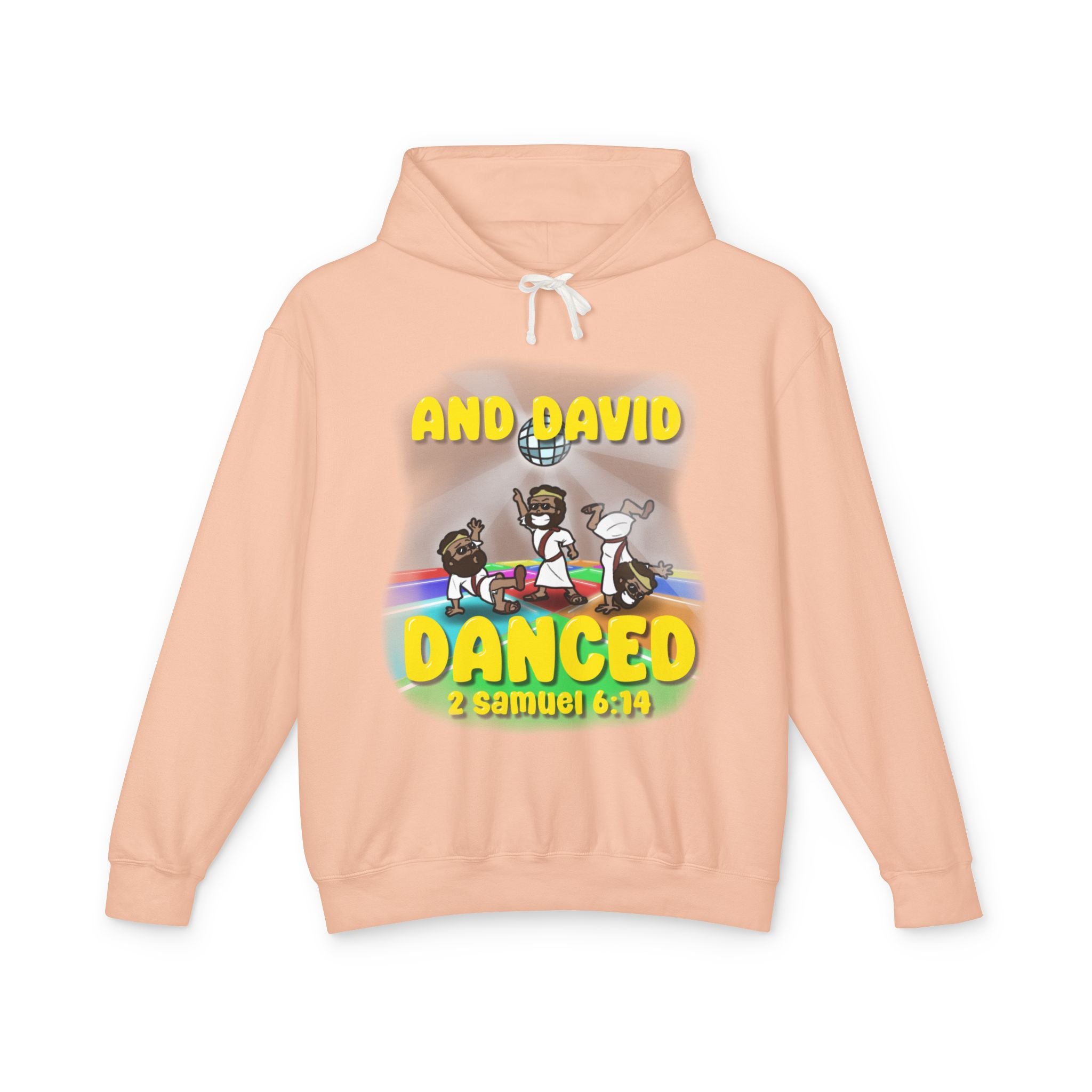 "David Danced" Unisex Lightweight Hooded Sweatshirt