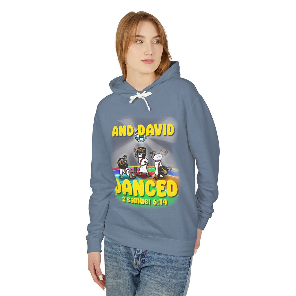 "David Danced" Unisex Lightweight Hooded Sweatshirt